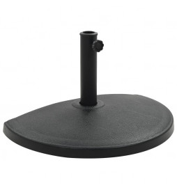 Socle demi-rond de parasol...
