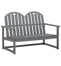 Banc de jardin Gris 110 cm...