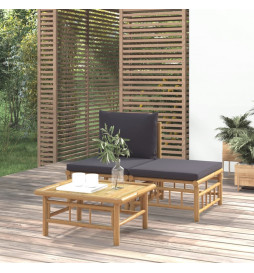 Salon de jardin 3 pcs avec...