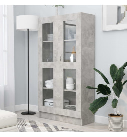 Armoire à vitrine Gris...