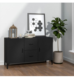Buffet noir 100x36x60 cm...