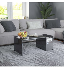 Table basse Gris brillant...