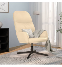 Chaise de relaxation Blanc...