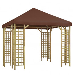 Belvédère 3x3 m Marron
