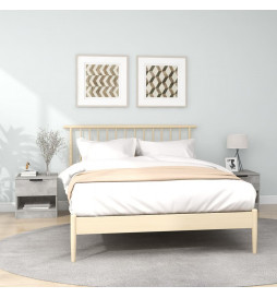 Tables de chevet 2 pcs Gris...