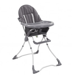 Chaise haute pour bébé Gris...