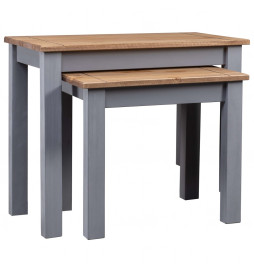 Tables gigognes 2pcs Gris...