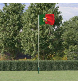 Drapeau du Portugal et mât...