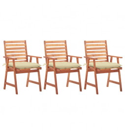 Chaises à dîner d'extérieur...