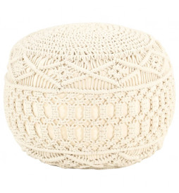 Pouf fait à la main en...