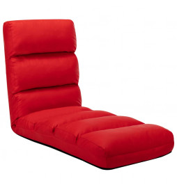Chaise pliable de sol Rouge...