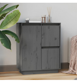Buffet Gris 60x34x75 cm...