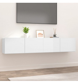 Meubles TV 2 pcs Blanc...