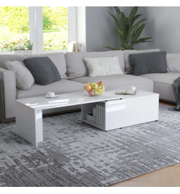 Table basse Blanc brillant...
