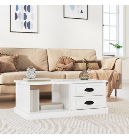Table basse Blanc brillant...