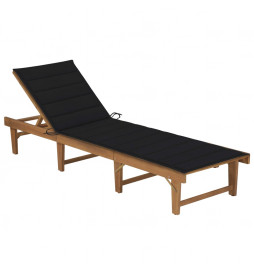 Chaise longue pliable avec...
