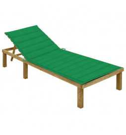 Chaise longue avec coussin...