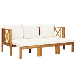 Banc de jardin 3 places et...