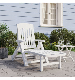 Chaise longue pliable avec...