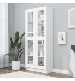 Armoire à vitrine Blanc...