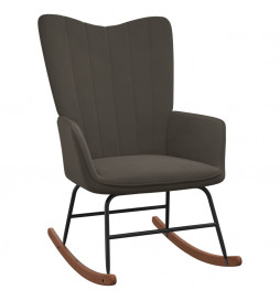 Chaise à bascule Gris foncé...