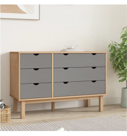 Commode OTTA Marron et gris...