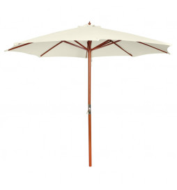 Parasol 300x258 cm Blanc sable