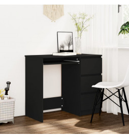Bureau Noir 90x45x76 cm...