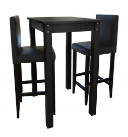 Set de 1 table de bar et 2...