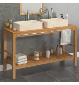 Armoire de toilette en teck...
