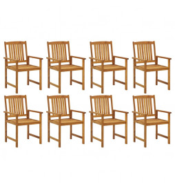 Chaises de jardin 8 pcs...