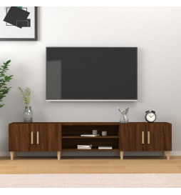 Meuble TV chêne marron...