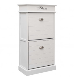 Armoire à chaussures Blanc...