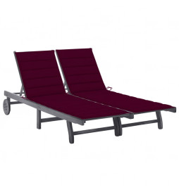 Chaise longue de jardin 2...