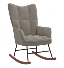 Chaise à bascule Gris clair...