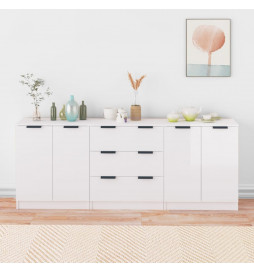Buffets 3 pcs Blanc...