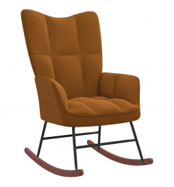 Chaise à bascule Marron...