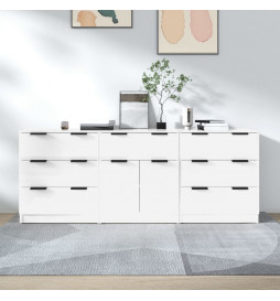 Buffets 3 pcs Blanc...