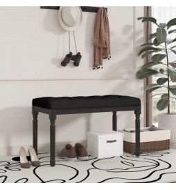 Banc Noir 80x40x49 cm Velours