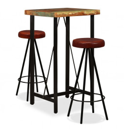 Ensemble de bar 3 pcs Bois...