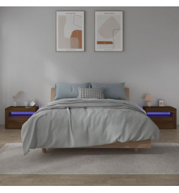 Tables de chevet 2 pcs avec...