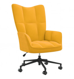 Chaise de relaxation Jaune...