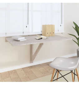 Table murale pliable Gris...