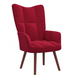 Chaise de relaxation Rouge...