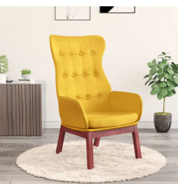 Chaise de relaxation Jaune...