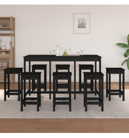 Ensemble de bar 9 pcs Noir...