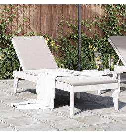 Chaise longue blanc...