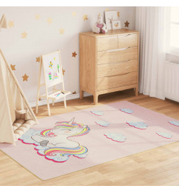Tapis enfants rose 160x230...