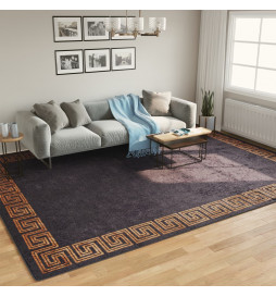 Tapis lavable noir et doré...