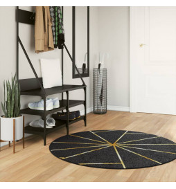 Tapis lavable noir et doré...